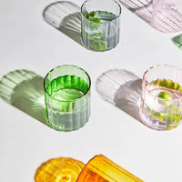 Heat Resistant Striped Glass Mug