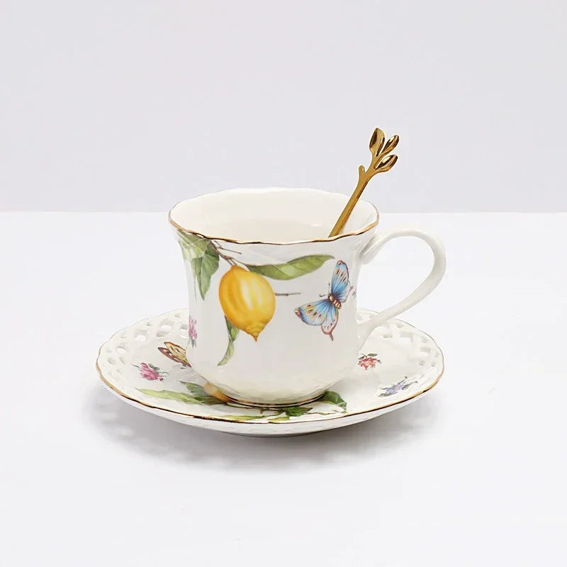 Lemon Pattern Ceramic Tableware Set