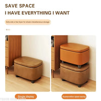 Upholstered Storage Organizer Ottoman