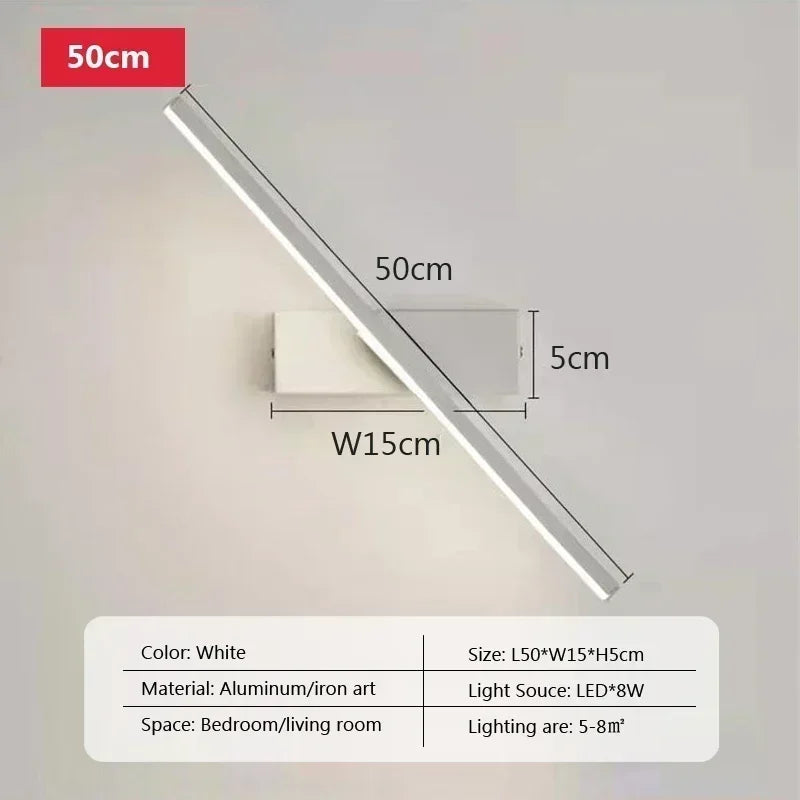 Rotatable Mirror LED Wall Light