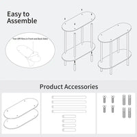 Two-Tier Acrylic Side Table