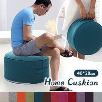Cotton Linen Meditation Pouf