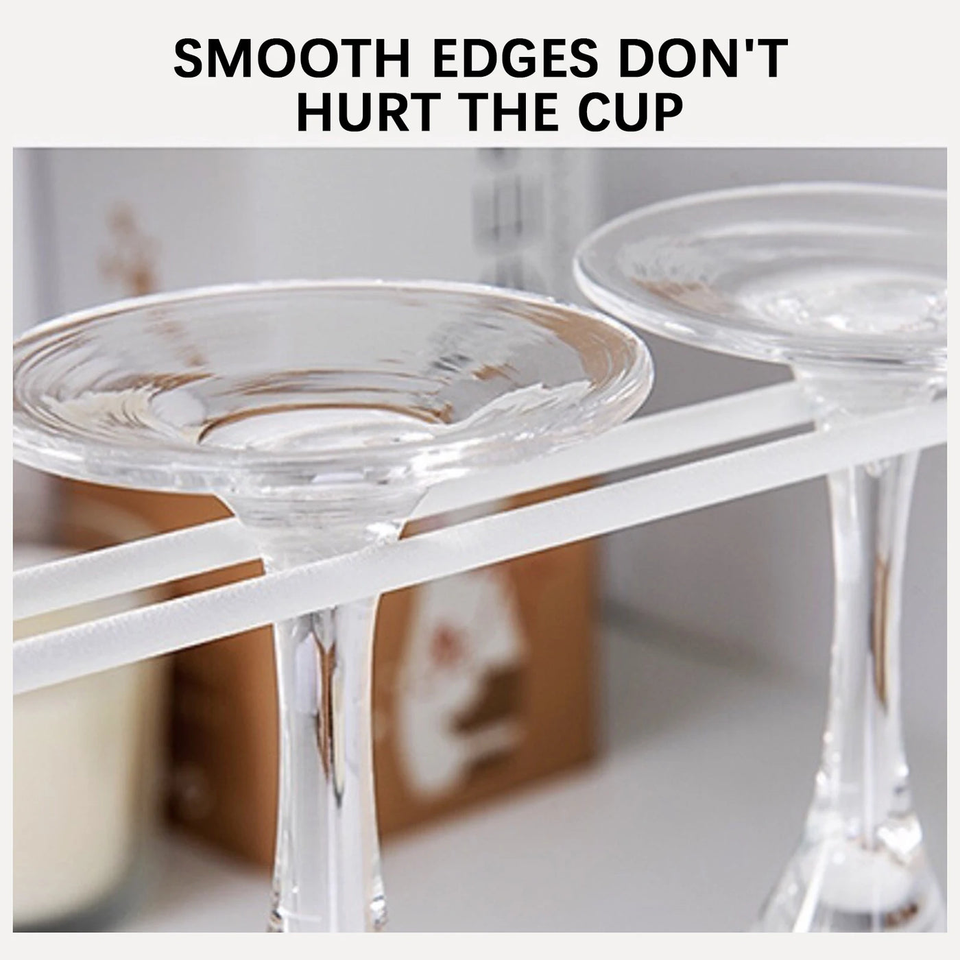 Under-Cabinet Wine Glass Rack