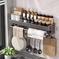 No-Drill Aluminum Kitchen Organizer