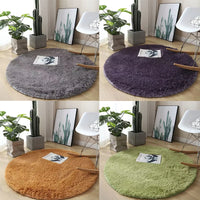 Fluffy Round Bedroom Area Rug